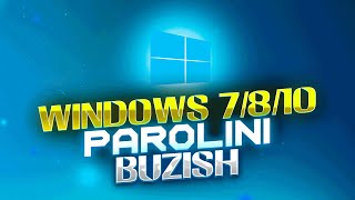 KOMPYUTER PAROLINI BUZISH || WINDOWS 7/8/10 PAROLINI BUZISH