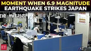 On Cam: Moment when 6.9 magnitude earthquake strikes Japan; tsunami warning issued