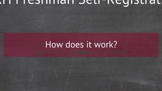 How does self-registration work?