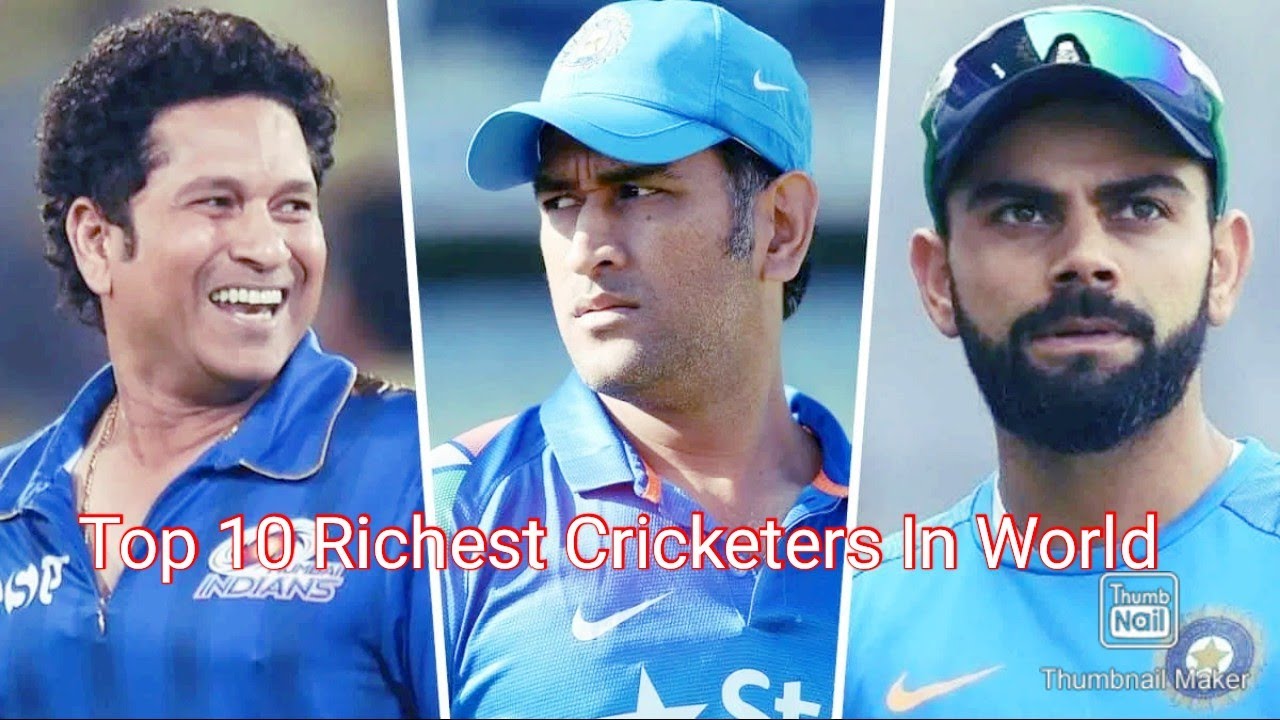 Top 10 Richest Cricketers In World - YouTube