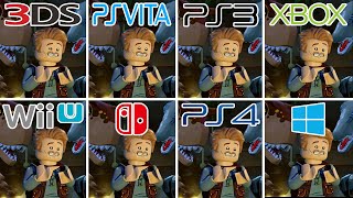 Lego Jurassic World (2015) 3DS vs PS Vita vs PS3 vs XBOX 360 vs Wii U vs Switch vs PS4 Pro vs PC