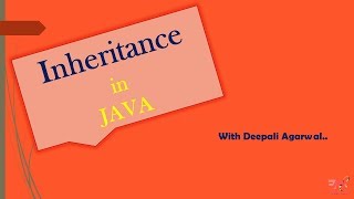 #17 Inheritance in JAVA | Example | OOPs Concept | CORE JAVA |Hindi