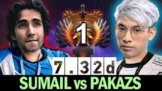 PAKAZS vs SUMAIL - Top 1 Rank Battle 7.32d New Patch