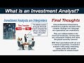 what is an investment analyst