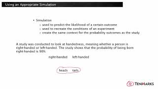 Using an Appropriate Simulation (S-IC.2)