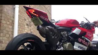 Ducati panigale 1199 akrapovic wsbk exhaust sound