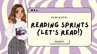 reading sprints! let's get some reading done together 📖✨🎀