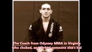 Coach from other team chokes and jerks child (BJJ)