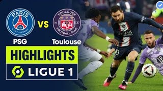 PSG vs Toulouse 2-1 All Goals & Highlights - 2023 Messi Goal