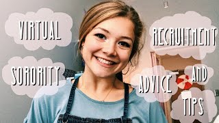 Virtual Sorority Recruitment Advice and Tips || What You Need to Know!!!