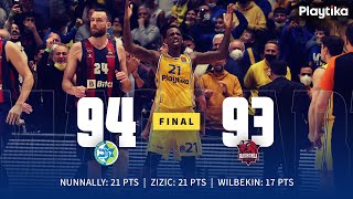 Highlights: Maccabi Playtika Tel Aviv vs Baskonia 94:93 | תקציר הניצחון של מכבי על באסקוניה