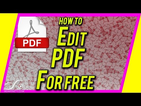 How to Edit a PDF file for FREE