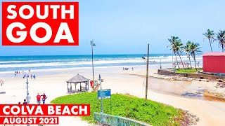 SOUTH GOA | COLVA BEACH - AUGUST 2021 | GOA VLOG | FAMOUS SOUTH GOA BEACH