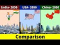 INDIA 2050 VS USA 2050 VS CHINA 2050 ALL     COUNTRY COMPARISON