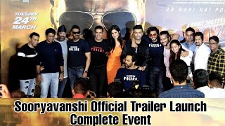 Sooryavanshi | Official Trailer Lauinch | Akshay K, Ajay D, Ranveer S, Katrina K | Rohit Shetty