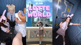 [SUB] Vlog ୨୧  │  5000원에 입장했던 롯데월드 브이로그~🍀