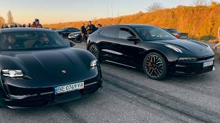 ОБГОНИТ ли КИТАЙСКИЙ Zeekr 001 Porsche Taycan turbo ?