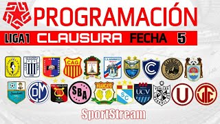 PROGRAMACION ▶▶ Fecha 5 ⚽ FASE 2 (TORNEO CLAUSURA) 🏆 LIGA 1 Movistar 2020 | Perú Cup