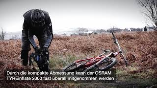 OSRAM TYREinflate 2000 - Kompakte wiederaufladbare Reifenpumpe