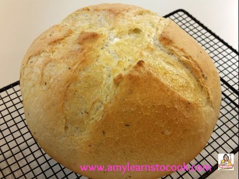 Garlic & Herb Dutch Oven Bread - KitchenAid Stand Mixer Garlic & Herb Dutch Oven Bread - KitchenAid Stand Mixer