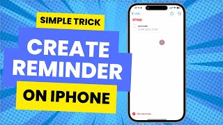 How to Set a Reminder on iPhone