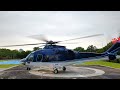 luxurious vip helicopter lands agusta aw169