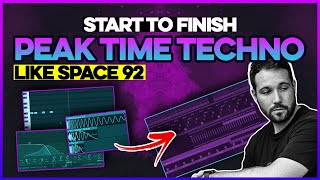 SPACE 92 Style PEAK TIME Techno FL Studio Tutorial - Part 1