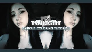 capcut coloring tutorial “twilight” – 1k subs special | #12