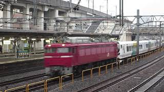 配9751レ EF81-140牽引 E257系 M-103編成 秋田総車入場配給 ヒガジュウ 2018/11/06