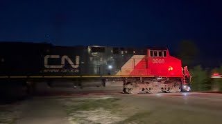 (Almost Monster!/Great P5… ruined it) CN - 382 | #3068 With #3131 Passes Lynden Ontario