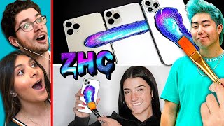 Teens React To ZHC Custom iPhone & Tesla Surprise Videos (MrBeast, Charli D’amelio, James Charles)
