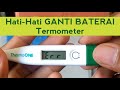 Memperbaiki Termometer eror mati ganti baterai