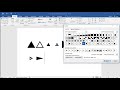 how to type different types of triangle symbols in word