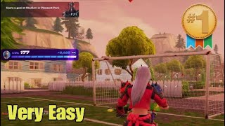 Score a Goal at Stadium or Pleasant Park - Fortnite OG Season 2 Greatest Hits Quest