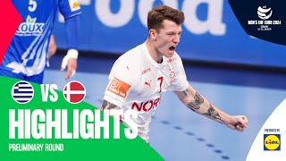 Denmark go past Greece | Greece vs Denmark | Highlights | Men's EHF EURO 2024