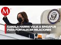 Kamala Harris arriba a Singapur e inicia gira por Asia