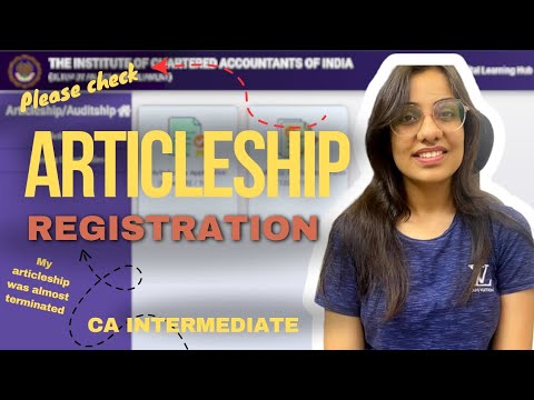 Blunder In Articleship Registration That I Made Articleship Icai
