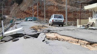 Deprem sonrası çatlayan Dağ ve Yol 25.02.2023 #kahramanmaraş #pazacık #kartalkaya