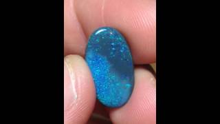 7.82ct Lightning Ridge Gem Black Crystal Opal LR66