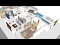 mixed use boutique hotel 3d model space planning