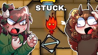 we're AWFUL at this game (Fireboy and Watergirl 2) | ft. @b_peanutbuttr