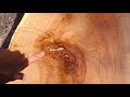 sawing a rotted out white oak on my homemade sawmill