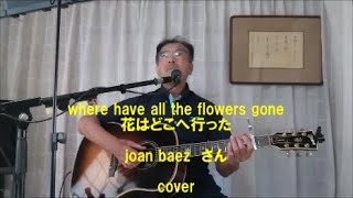 where have all the flowers gone（花はどこへ行った／joan baezさん ）Cover(歌詞・和訳付)　年配者の弾き語り