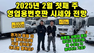 2025년 2월 첫째 주 영업용번호판 시세와 전망 \