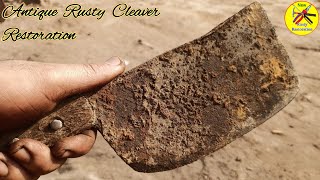 Antique Rusty Cleaver - Restoration