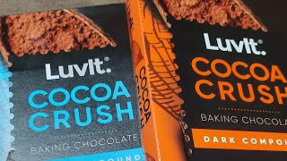 Review of LUVLT COCOA CRUSH (dark compound and milk compound) #100%pure #Compound chocolate...