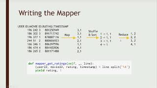 10 MapReduce example: Break down movie ratings by rating score