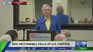 McConnell slips and falls outside Senate Chamber