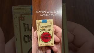 Opening a sealed pack of sealed vintage 1970’s - 1980’s Lucky Strike cigarette clip from review like