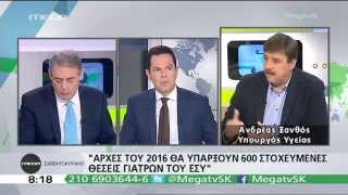 Α. Ξανθός: Αμεσα προσλήψεις στα Νοσοκομεία της χώρας